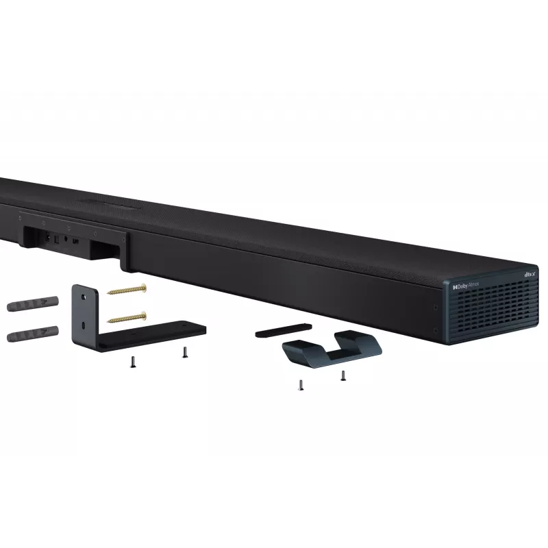 Sharp HT-SBW55121(BK) 5.1.2 Dolby Atmos/DTS:X soundbar con subwoofer wireless, 650 W, Bluetooth, nero