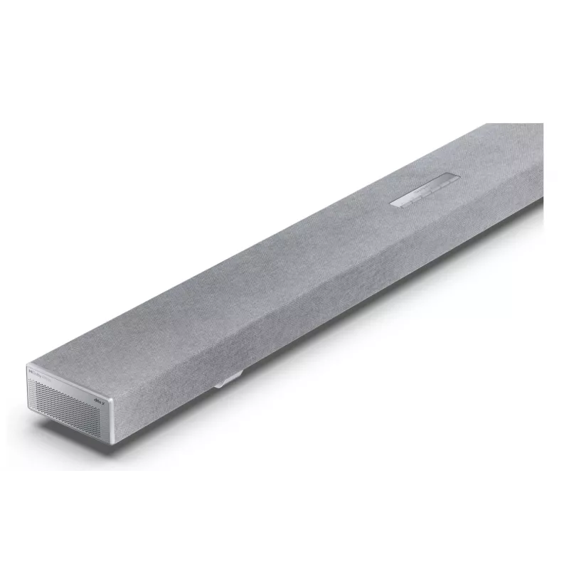 Sharp HT-SBW55121(SL) 5.1.2 Dolby Atmos/DTS:X soundbar con subwoofer wireless, 650 W, Bluetooth, argento