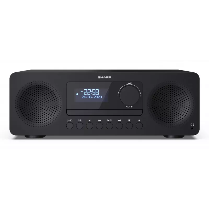 Microsistema audio domestico Sharp XL-B720D 30 W, diffusori a 2 vie, DAB/DAB+/FM, lettore ottico, nero