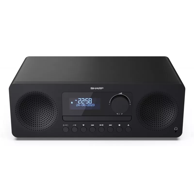 Microsistema audio domestico Sharp XL-B720D 30 W, diffusori a 2 vie, DAB/DAB+/FM, lettore ottico, nero