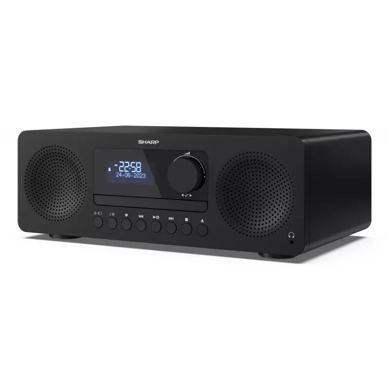 Microsistema audio domestico Sharp XL-B720D 30 W, diffusori a 2 vie, DAB/DAB+/FM, lettore ottico, nero
