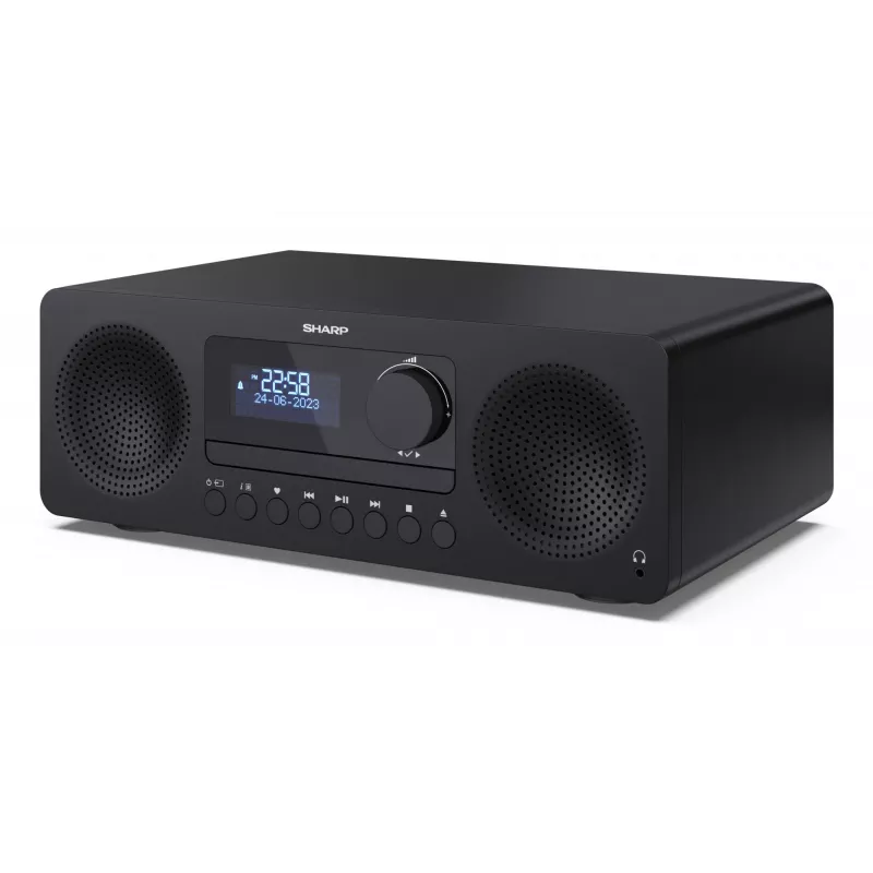 Microsistema audio domestico Sharp XL-B720D 30 W, diffusori a 2 vie, DAB/DAB+/FM, lettore ottico, nero