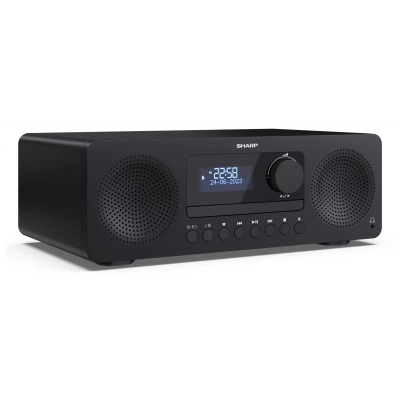 Microsistema audio domestico Sharp XL-B720D 30 W, diffusori a 2 vie, DAB/DAB+/FM, lettore ottico, nero