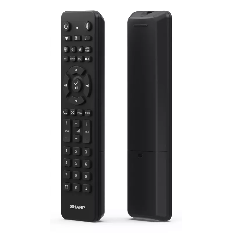 Microsistema audio domestico Sharp XL-B720D 30 W, diffusori a 2 vie, DAB/DAB+/FM, lettore ottico, nero