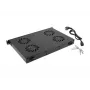 Pannello superiore LANBERG AK-1503-B — 1U, 4 ventole, ventola integrata, interruttore on/off, 230 V, 76 W, 483×322×44,5 mm