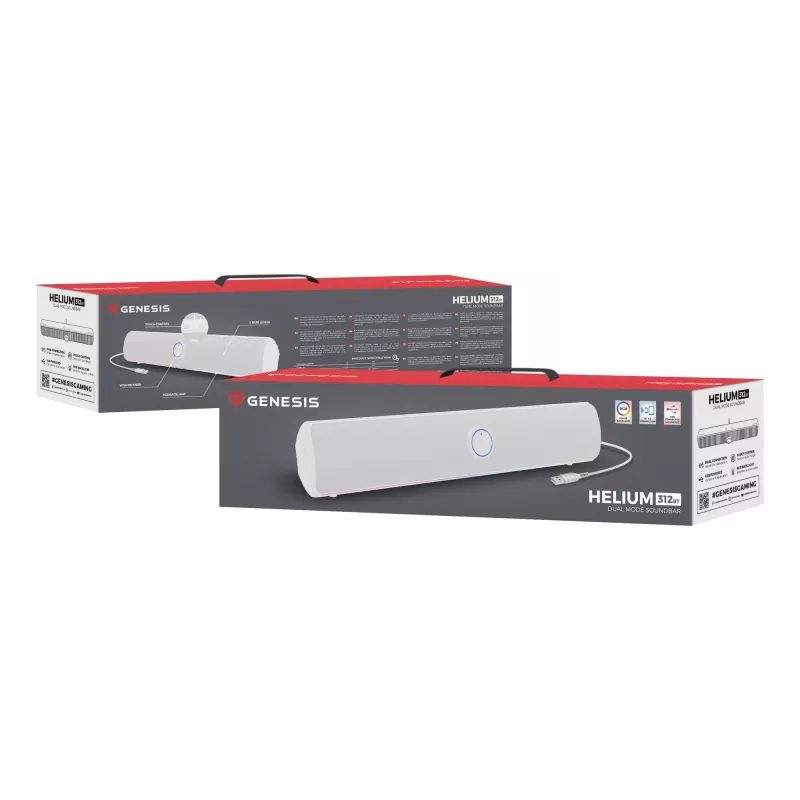 GENESIS NCS-2305 Soundbar bianco 2.0 canali 10 W