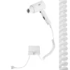 Asciugacapelli da parete Adler AD 2285 — 2000 W, 3 livelli di temperatura, livello freddo, bianco