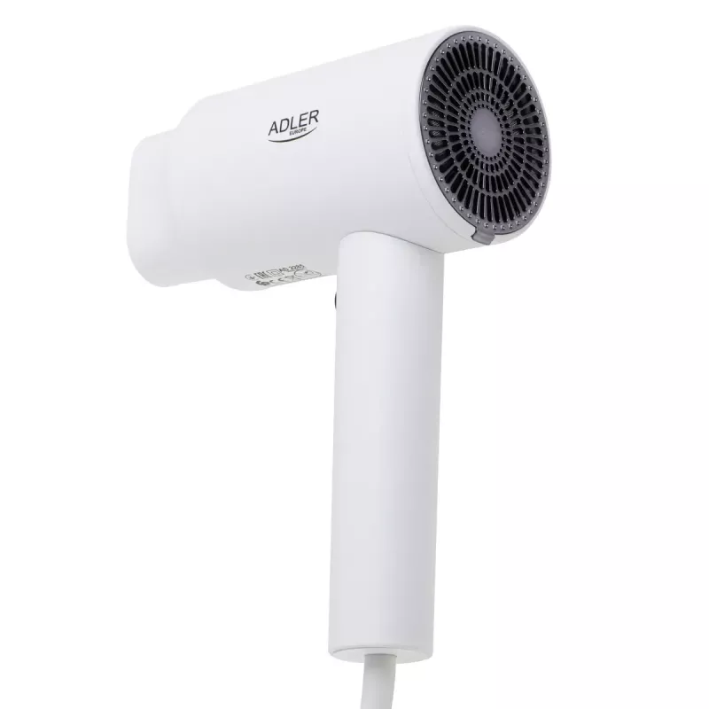 Asciugacapelli da parete Adler AD 2285 — 2000 W, 3 livelli di temperatura, livello freddo, bianco
