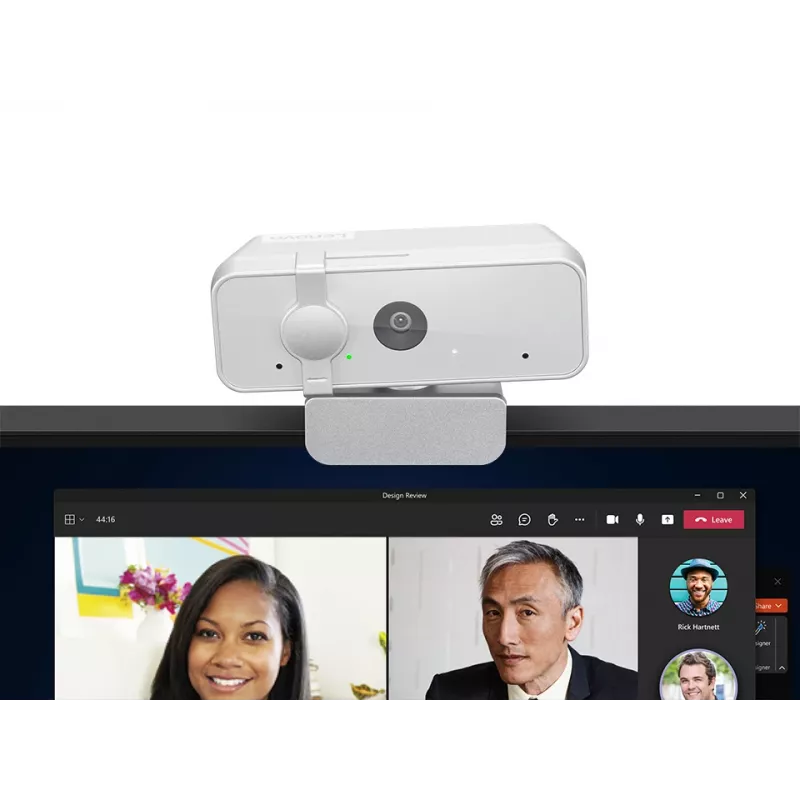 Webcam Lenovo 310 Full HD 1920x1080 30fps USB 2.0 bianco, supporto a clip