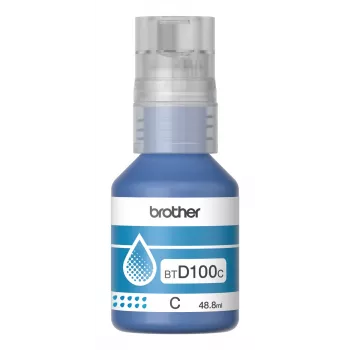 Bottiglia d'inchiostro Brother BTD100C ciano originale 48.8 ml per stampanti Brother, 91 g