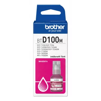 Bottiglia d'inchiostro Brother BTD100M magenta originale, 48,8 ml, 5000 pagine