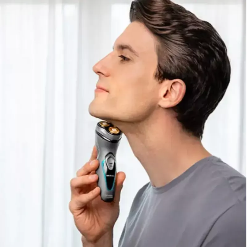 Cecotec 04199 rasoio da uomo rotativo trimmer Titan testina 3D