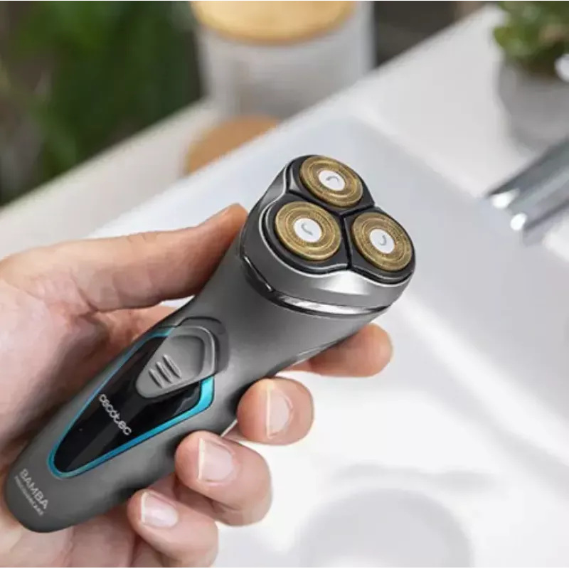 Cecotec 04199 rasoio da uomo rotativo trimmer Titan testina 3D