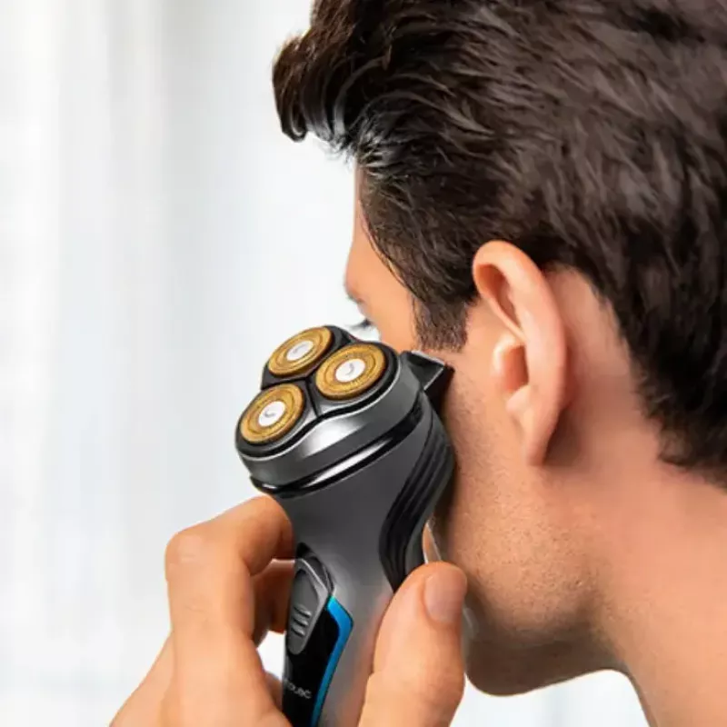 Cecotec 04199 rasoio da uomo rotativo trimmer Titan testina 3D