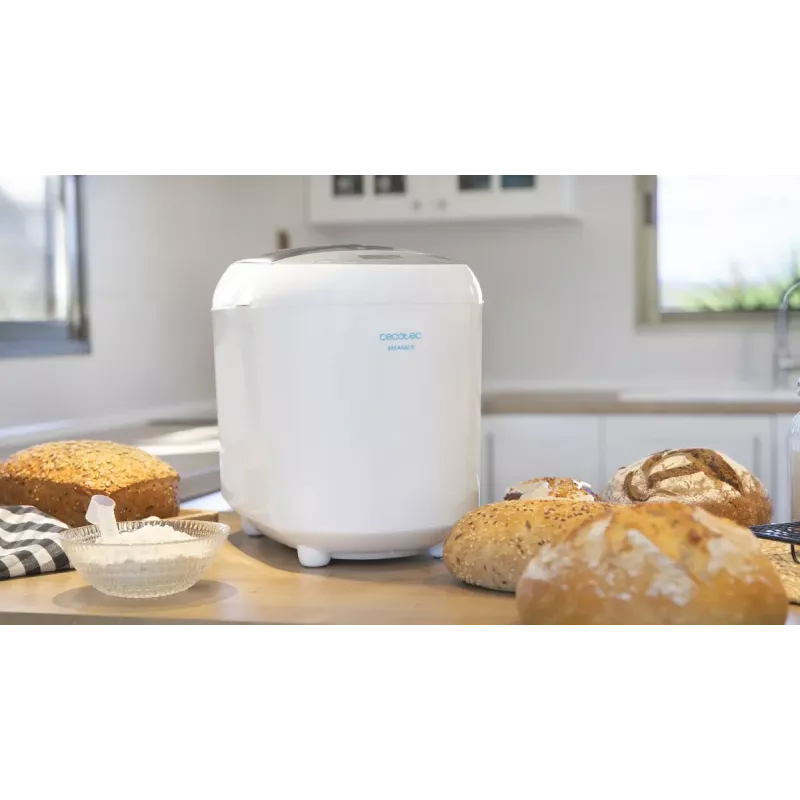 Cecotec Bread&Co 1000 Delicious macchina del pane, 19 programmi, max 1 kg, display LCD