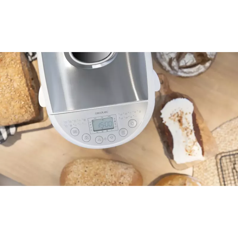 Cecotec Bread&Co 1000 Delicious macchina del pane, 19 programmi, max 1 kg, display LCD