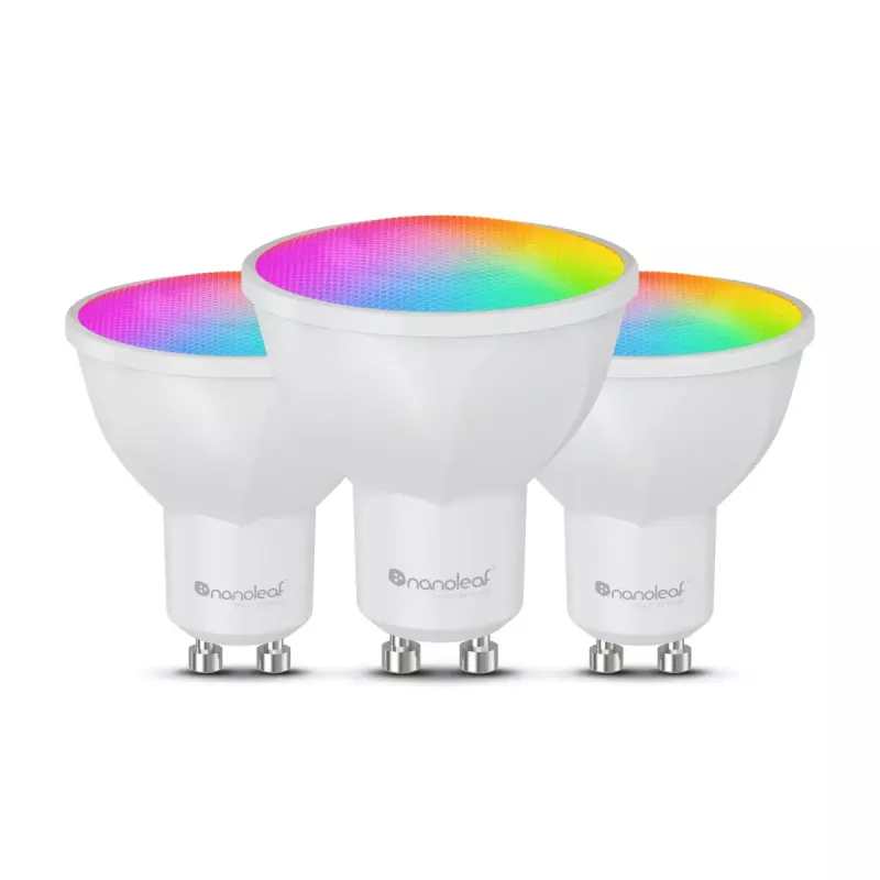 Lampadina smart Nanoleaf N7502B02-3GU10 RGBCW Wi‑Fi confezione da 3 pz. GU10