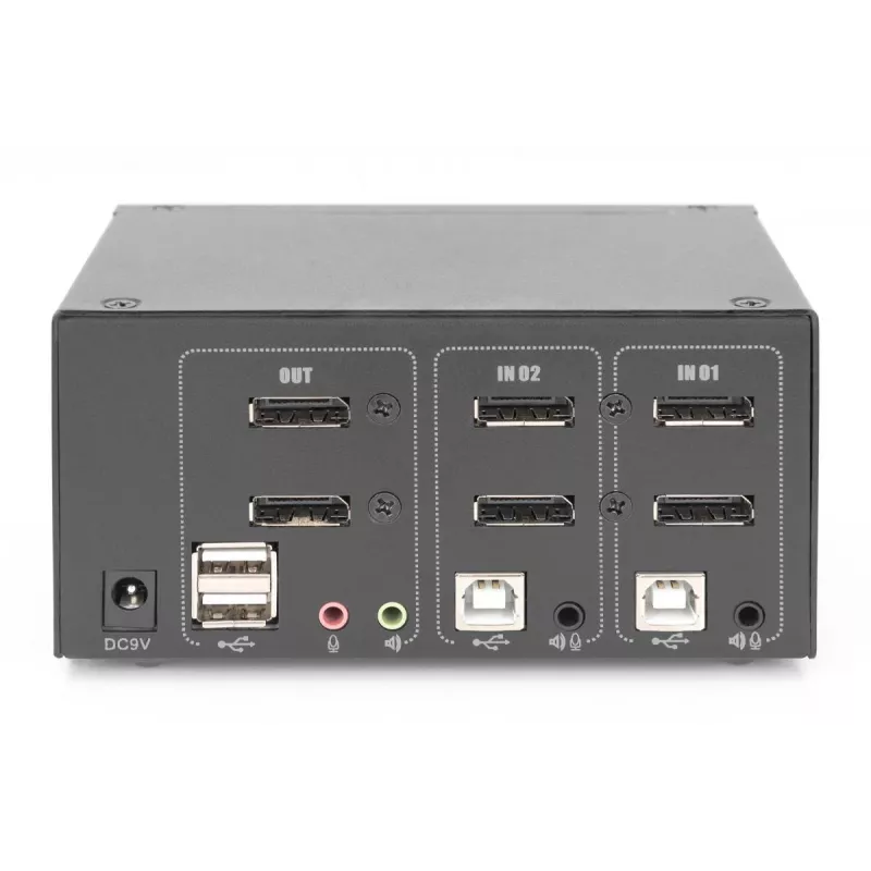 DIGITUS 2 porte DisplayPort DualView 60 Hz 4K 60fp supporto multipiattaforma