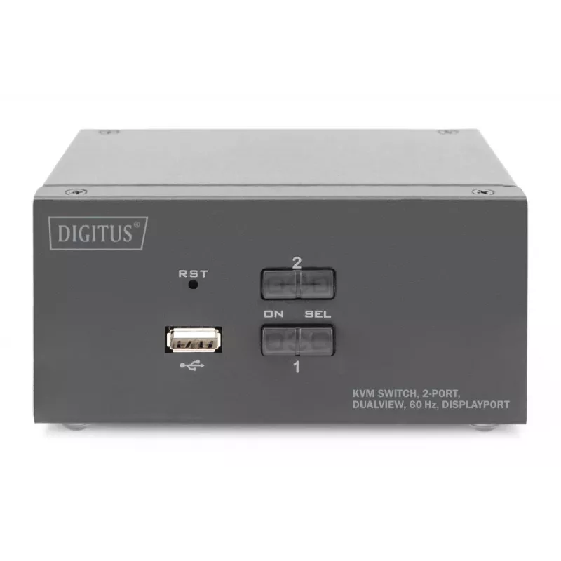 DIGITUS 2 porte DisplayPort DualView 60 Hz 4K 60fp supporto multipiattaforma