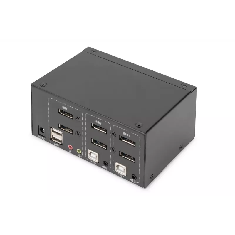 DIGITUS 2 porte DisplayPort DualView 60 Hz 4K 60fp supporto multipiattaforma