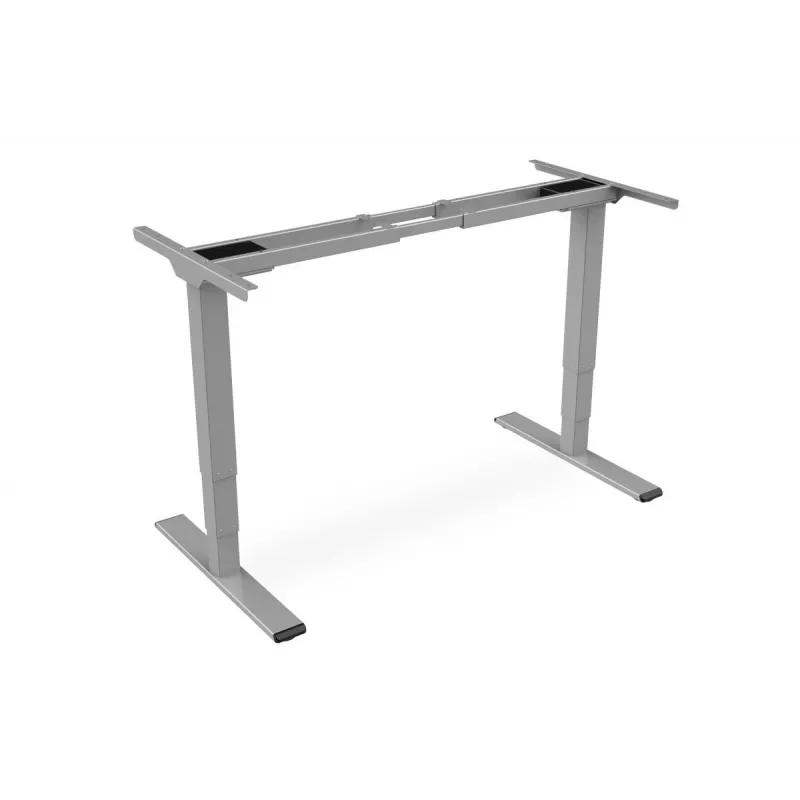 Base tavolo regolabile in altezza elettricamente Digitus, doppio motore, portata 100 kg, grigio