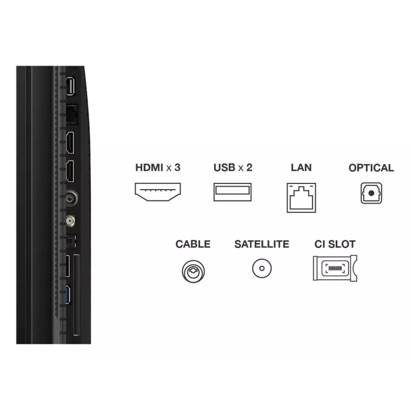 TCL T69C 43T69C TV 109,2 cm (43 inch) 4K Ultra HD Smart TV Wi-Fi nero 350 cd/m²