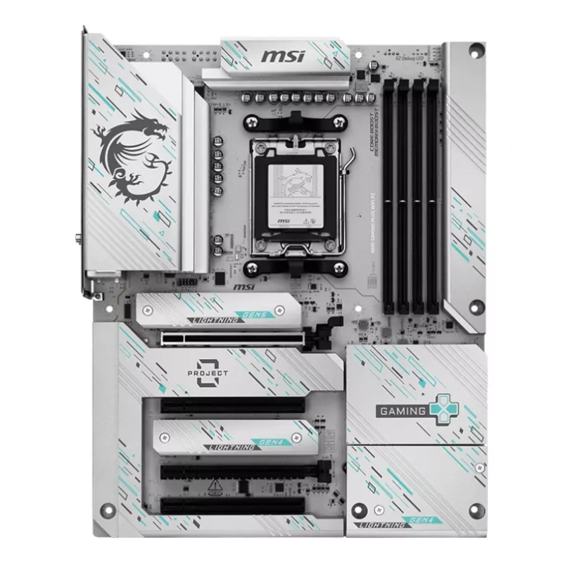 Scheda madre MSI B850 GAMING PLUS WIFI PZ — AMD B850, socket AM5, ATX, DDR5, 4x DIMM, 3x M.2, Wi‑Fi, Bluetooth