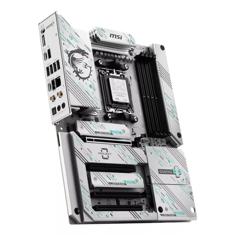 Scheda madre MSI B850 GAMING PLUS WIFI PZ — AMD B850, socket AM5, ATX, DDR5, 4x DIMM, 3x M.2, Wi‑Fi, Bluetooth
