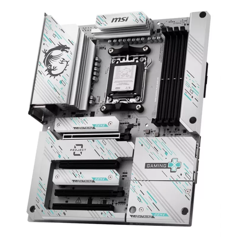 Scheda madre MSI B850 GAMING PLUS WIFI PZ — AMD B850, socket AM5, ATX, DDR5, 4x DIMM, 3x M.2, Wi‑Fi, Bluetooth