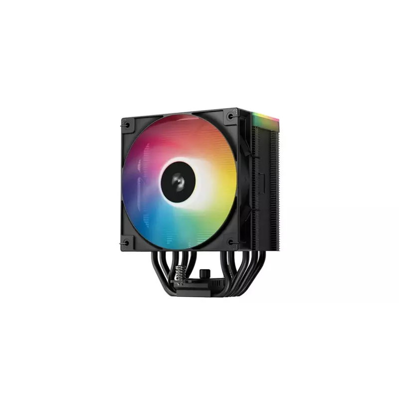 Dissipatore ad aria per CPU DeepCool AG500 BK ARGB V2 — dissipatore a torre per socket Intel e AMD, dissipatore ad alette con alette impilate, illuminazione ARGB