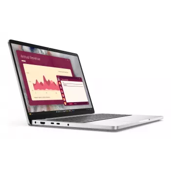 DELL Pro 14 PC14250 Intel Core Ultra 5 235U Laptop 35,6 cm (14 inch) Full HD+ 16 GB DDR5-SDRAM 512 GB SSD Wi-Fi 6E (802.11ax) Windows 11 Pro platino