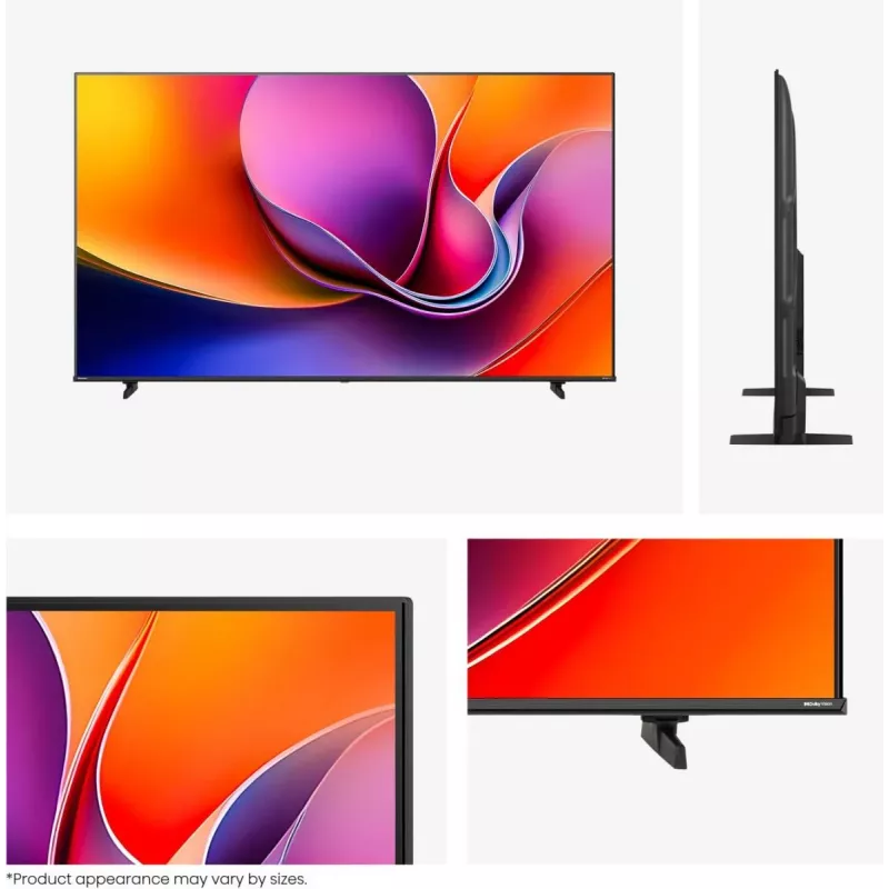 Hisense 85A6Q 85" (216 cm) 4K Ultra HD Smart TV, VIDAA, Dolby Vision, Wi-Fi, nero