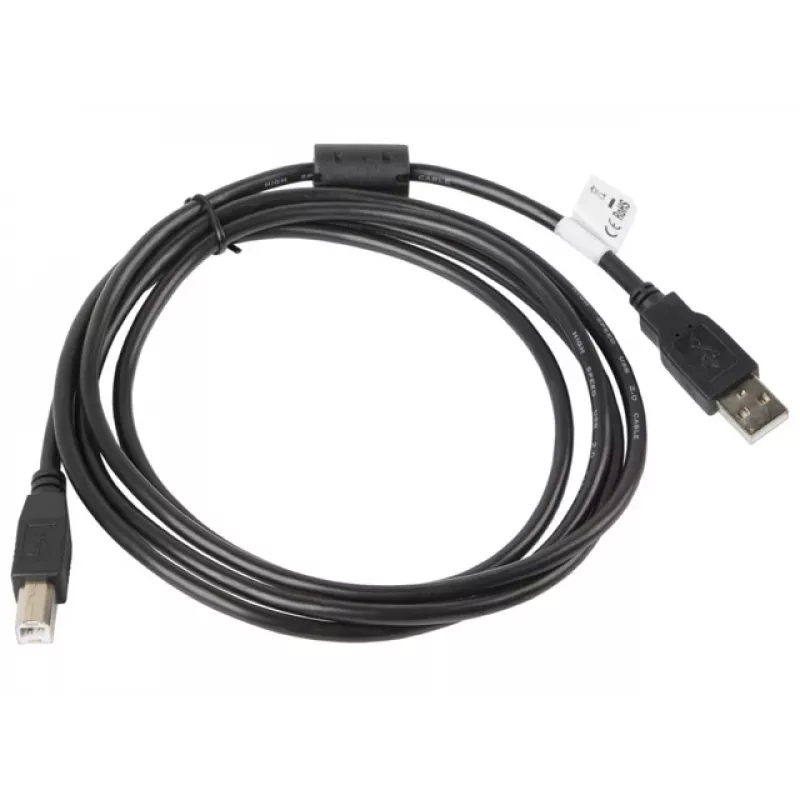 Cavo USB 2.0 LANBERG CA-USBA-11CC-0018-BK 1,8 m, USB A su USB B, nero, 480 Mbit/s