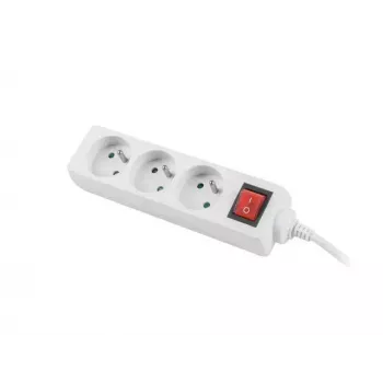 Prolunga elettrica Lanberg PS1-03E-0150-W 1,5 m 3 prese AC per interni bianca