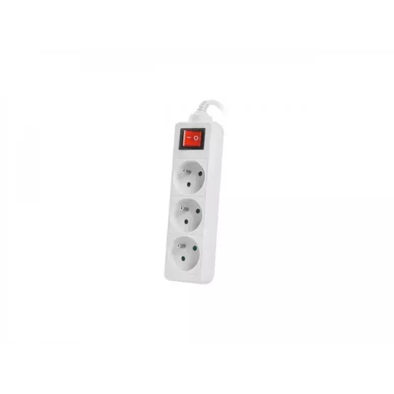 Prolunga elettrica Lanberg PS1-03E-0150-W 1,5 m 3 prese AC per interni bianca