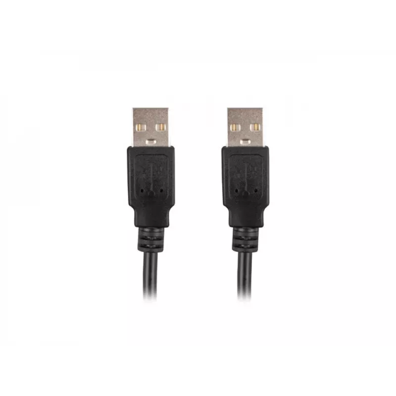 Cavo USB-A su A LANBERG CA-USBA-20CU-0018-BK 1,8 m USB 2.0 nero, contatti nichelati