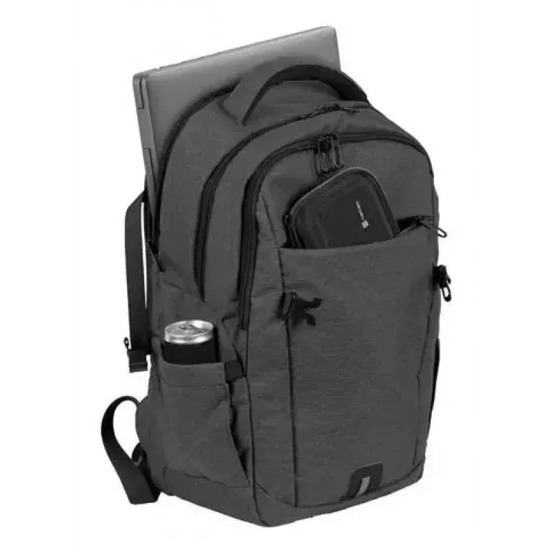 Zaino da città NATEC NTO-2226 — poliestere, 160×325×465 mm, nero/grigio