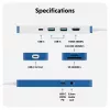Hub USB-C TARGUS Hyperdrive Flex 8 porte (blu)