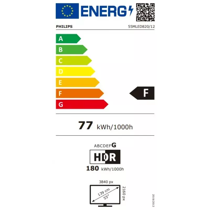 Philips 139,7 cm (55 inch) 4K Ultra HD Smart TV Wi-Fi nero