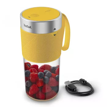Frullatore portatile Tefal Lightmix BL1C0230 – 0,3 l, ricaricabile Li‑Ion 1200 mAh, acciaio inox/giallo