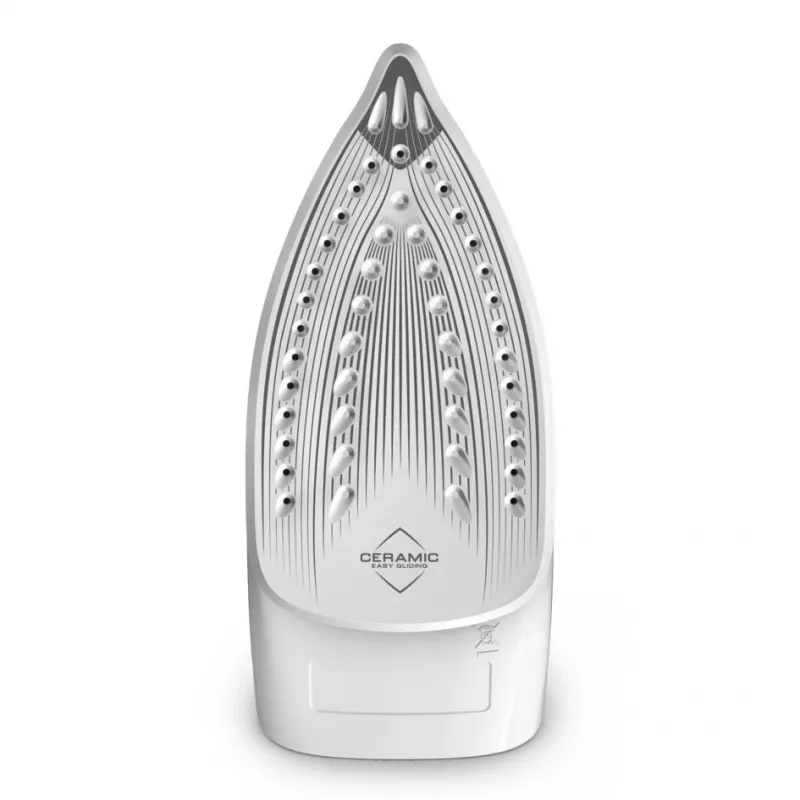 Tefal Virtuo 30 FV2C41E0 ferro da stiro a secco e a vapore suola in ceramica 2000 W blu, bianco
