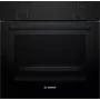 Forno elettrico da incasso Bosch Serie 2 HBF010BA1 — 66 L, classe energetica A, manopole, nero