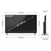 Sharp 43HP5265E TV 109,2 cm (43 pollici) 4K Ultra HD Smart TV Wi-Fi nero