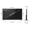 Sharp 65HP5265E 65" (165,1 cm) 4K Ultra HD Smart TV, Google TV, Wi-Fi, nero