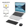 Fellowes Alumia supporto per laptop rialzato portatile max. dimensione 15 pollici max. peso 5 kg argento