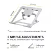 Fellowes Alumia supporto per laptop rialzato portatile max. dimensione 15 pollici max. peso 5 kg argento