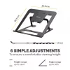 Fellowes Alumia supporto per laptop rialzato portatile max. dimensione 15 pollici max. peso 5 kg nero