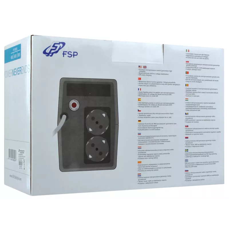 Gruppo di continuità FSP FP 800 (UPS) 0,8 kVA 480 W 2 uscite AC