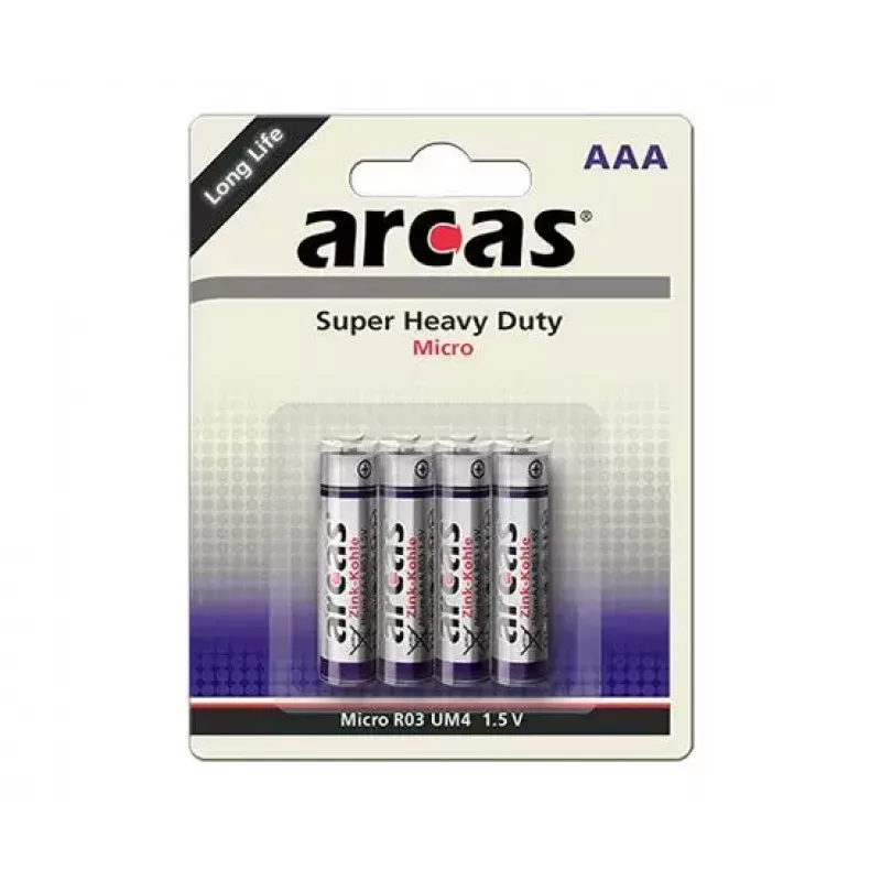 Batteria usa e getta Arcas 107 00403 AAA zinco-carbone