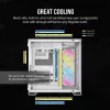 Case PC CORSAIR – iCUE LINK 6500X RGB Mid-Tower Dual Chamber bianco